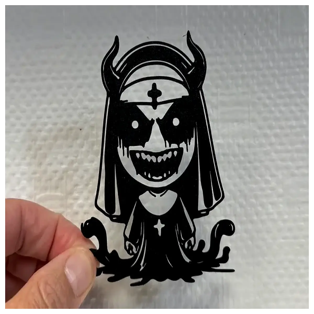 haunted abbey nun decoration scary horror prop haunted house yard spooky halloween decor
