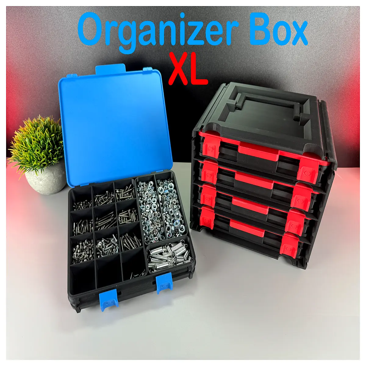 duty large storage bins with lids stackable plastic for garage organization closet containers