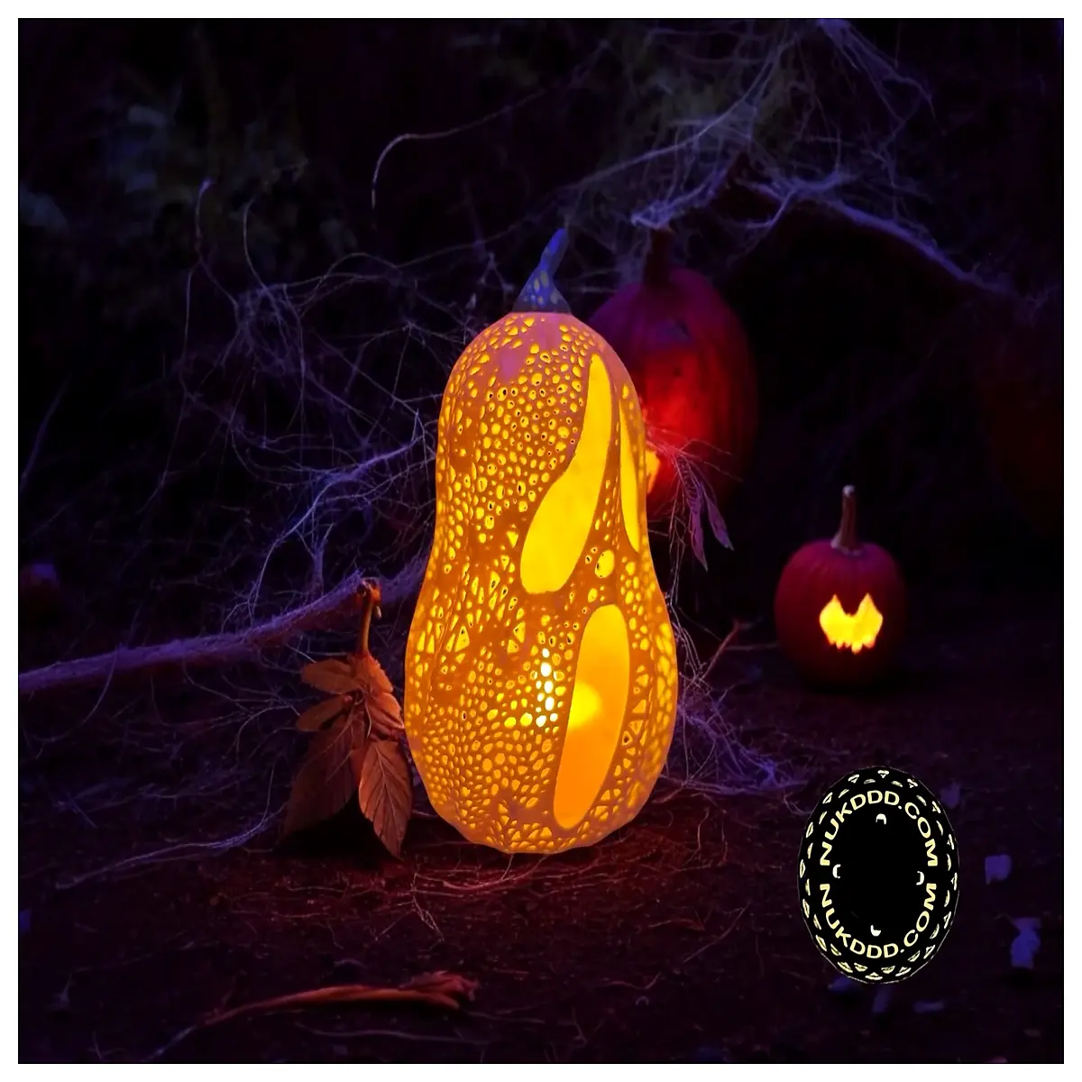 halloween plastic ghost face decoration spooky carved jack o lantern prop for yard garden party supplies