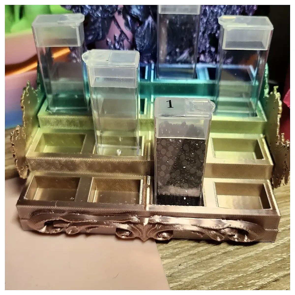 painting organizer storage box with compartments for drills beads tools accessories sorting