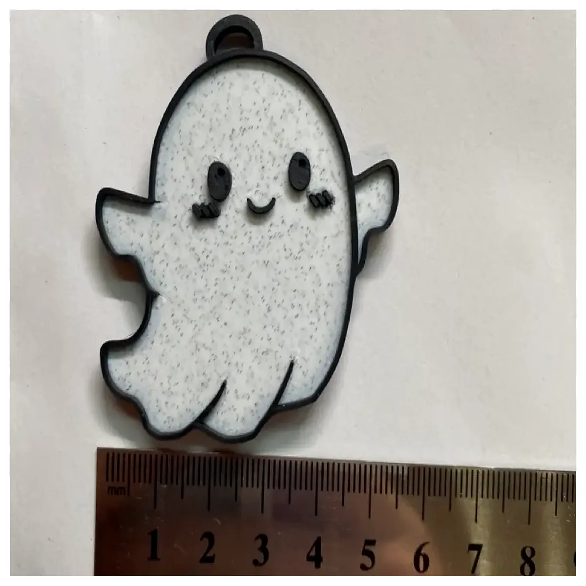 cute ghost keychain for bags spooky kawaii plush charm funny skeleton accessory goth aesthetic gift halloween party favor