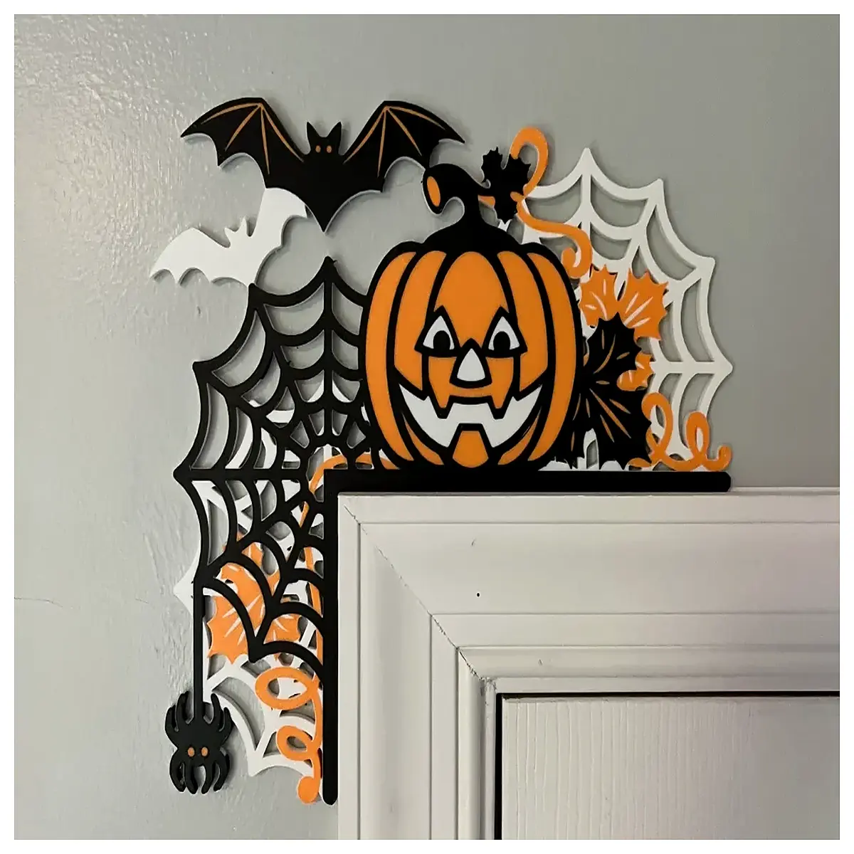 halloween door topper decor spooky hanging ornaments for front porch festive holiday entrance decorations