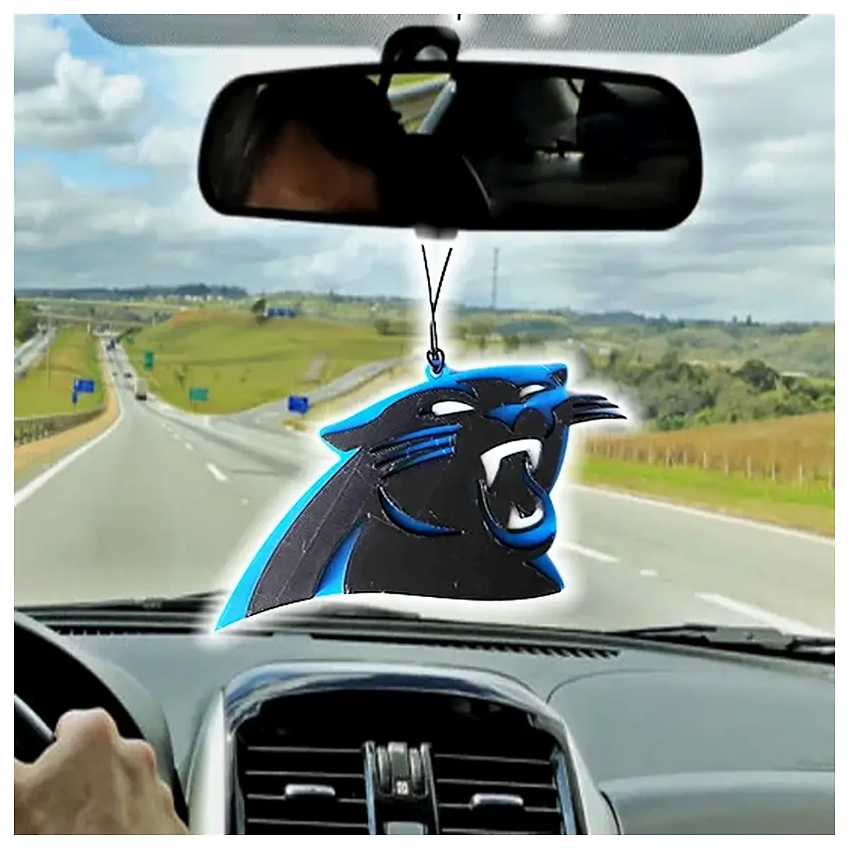carolina panthers car mirror charms team spirit accessories for rearview mirrors