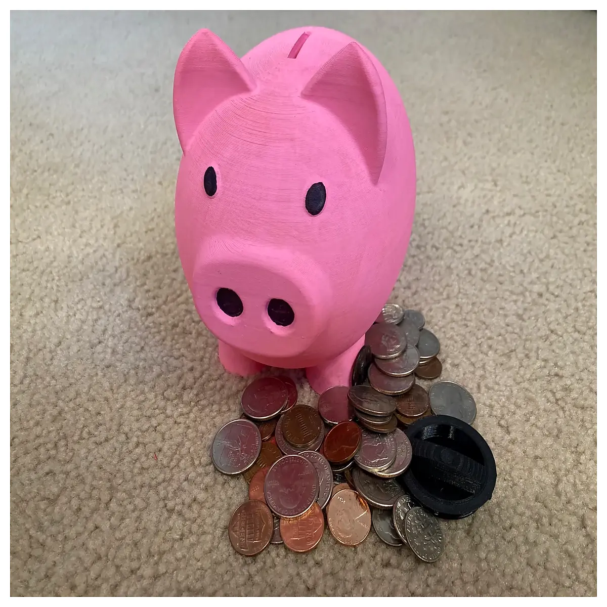piggy bank with removable bottom for easy coin access large capacity money box kids savings jar