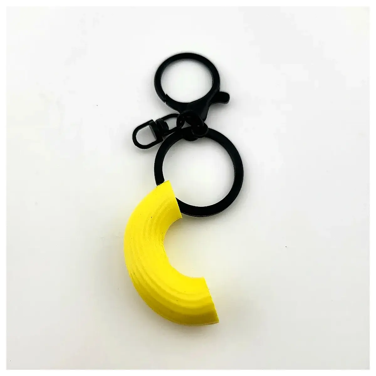 cute pasta keychain funny foodie gift spaghetti charm bag accessory
