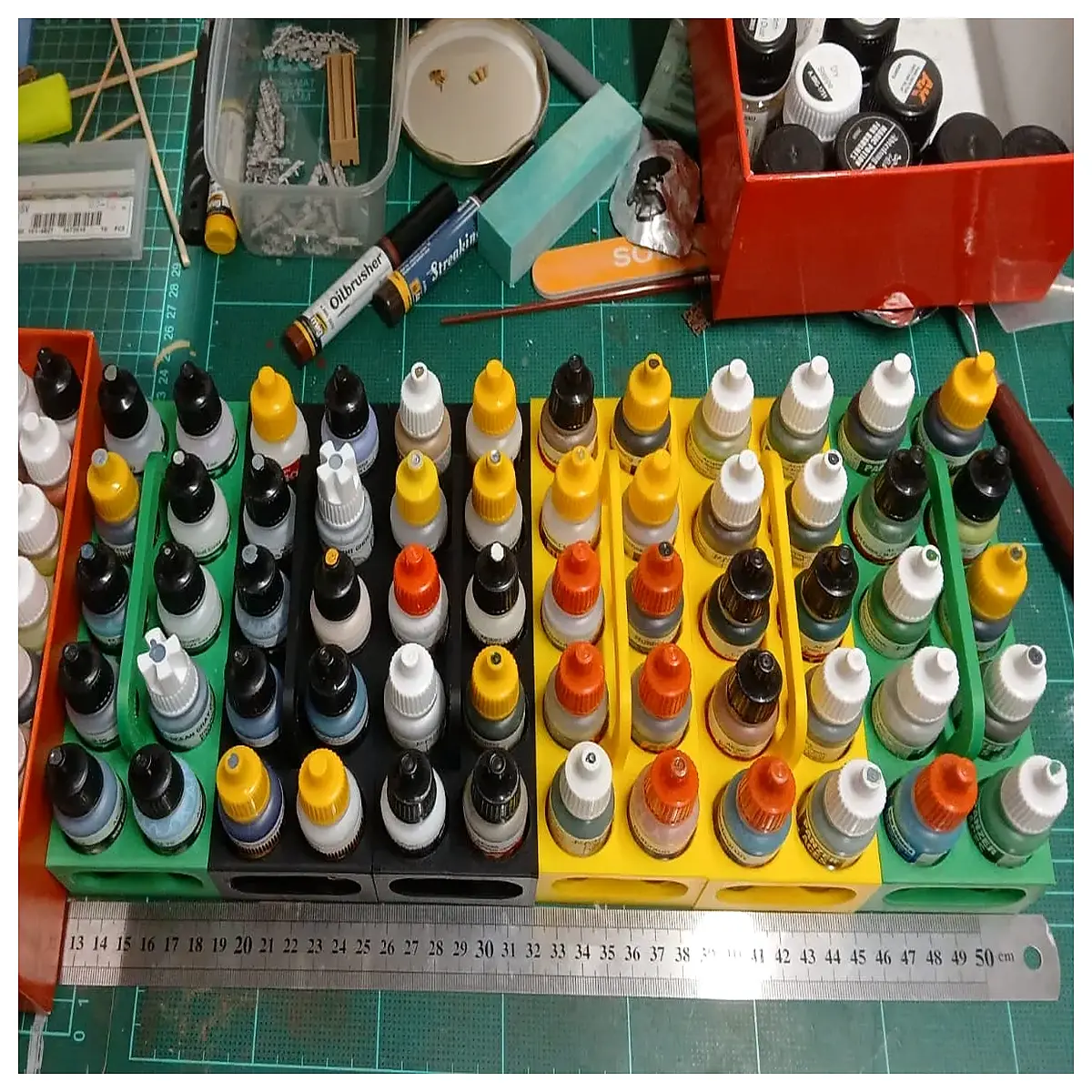 27mm paint rack organizer for cans wall mounted storage shelf for automotive garage tools and supplies