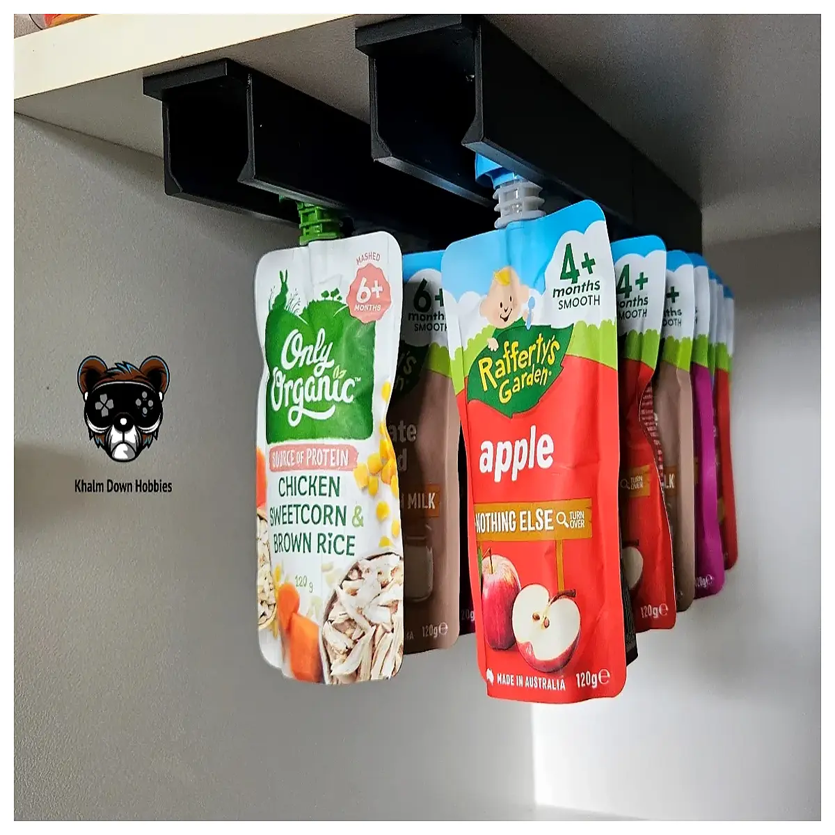 baby food squeeze pouch organizer rack for yogurt storage freezer tray