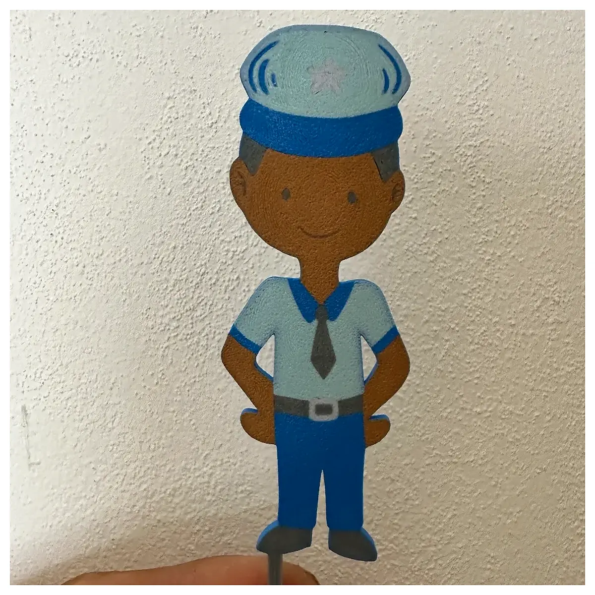 police officer cake topper figurine for birthday party decoration cop character cake topper