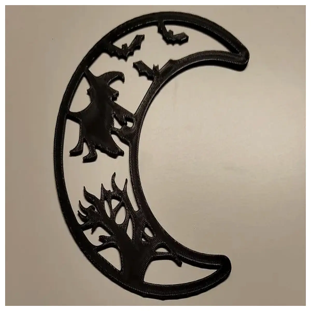 halloween moon wall decor spooky night sky art print home decoration