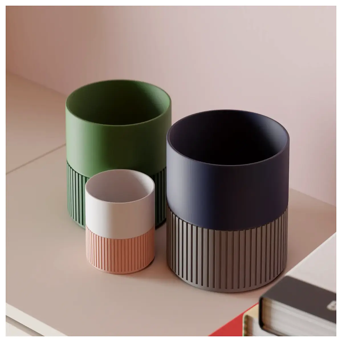 modern plant pot set of 2 with drainage hole ceramic indoor outdoor succulent cactus planter garden decor