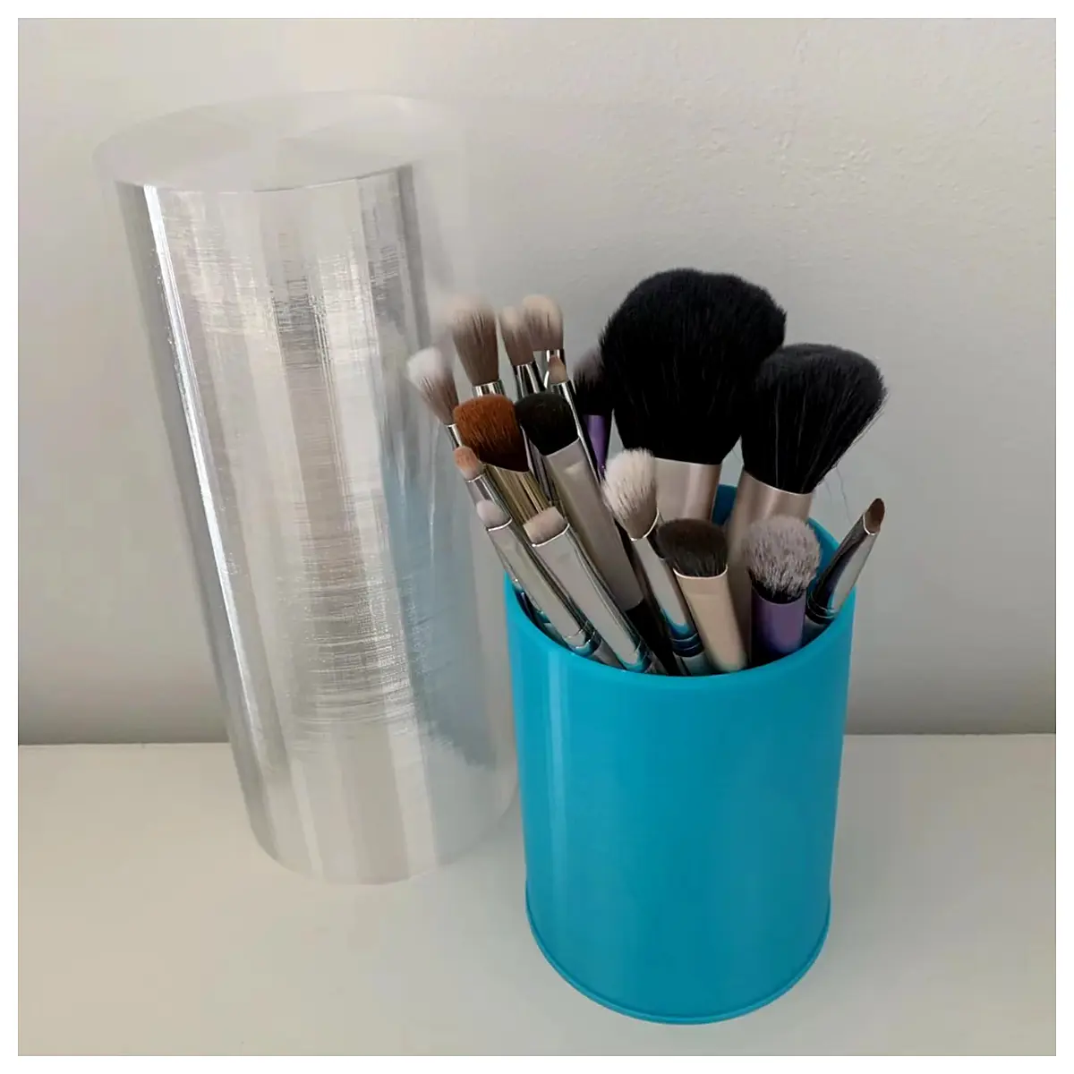 cosmetic makeup pencil eyeliner brush organizer storage box case holder