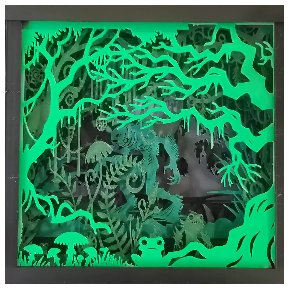 horror shadow box swamp ghost diorama spooky haunted house decor diy craft supplies for halloween party