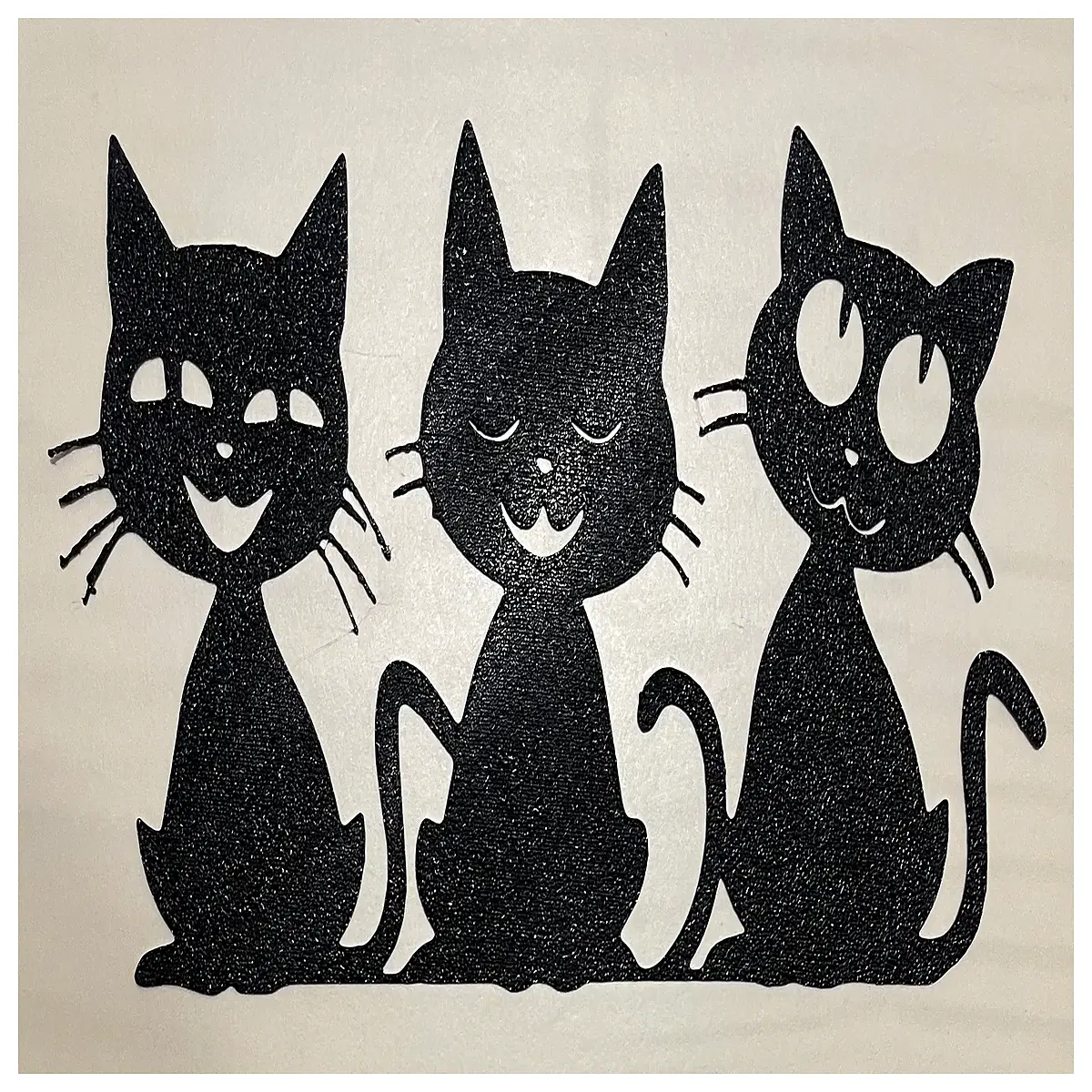 happy cat wall art canvas print funny feline decor living room bedroom cat lovers