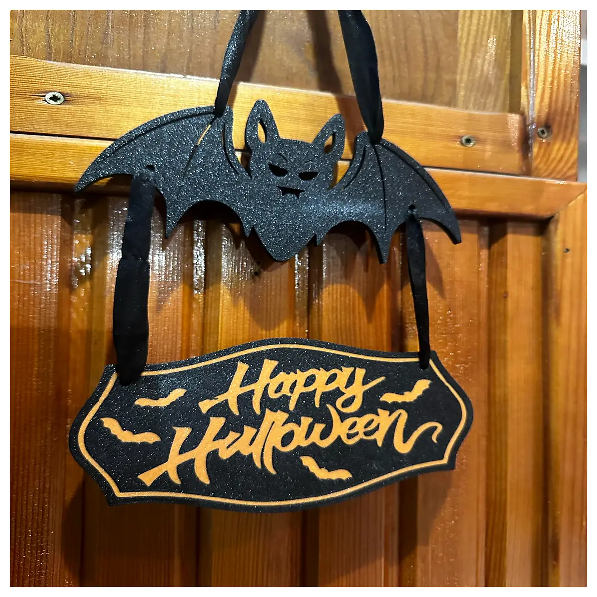 halloween door sign spooky welcome mat festive porch decor