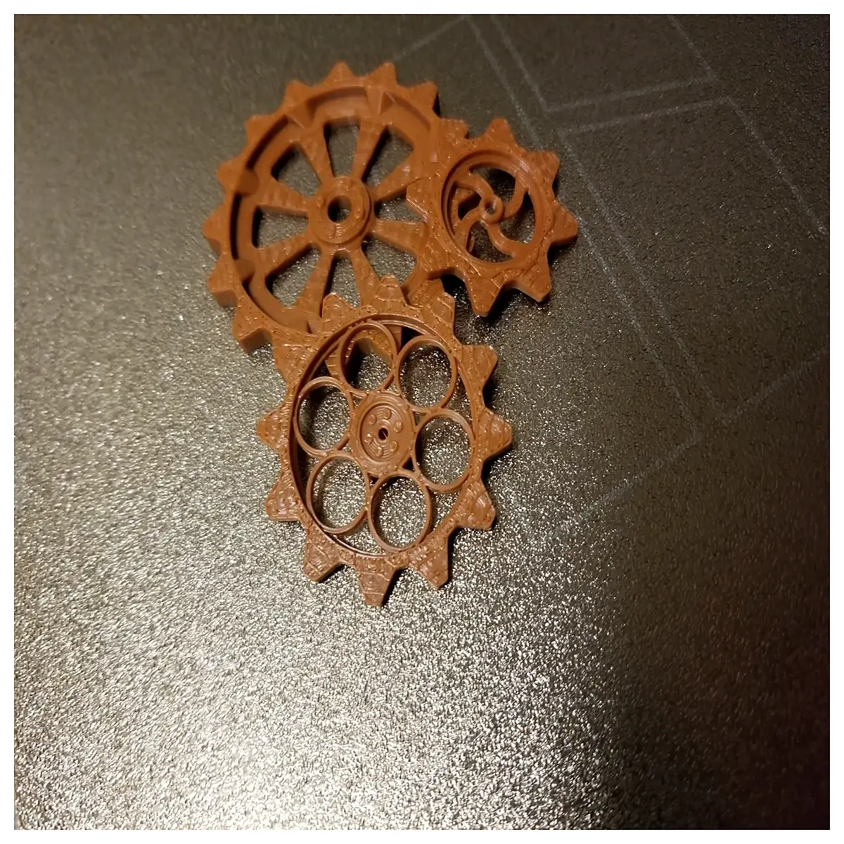 steampunk gears interlocking brass mechanical parts for cosplay props jewelry making diy crafts