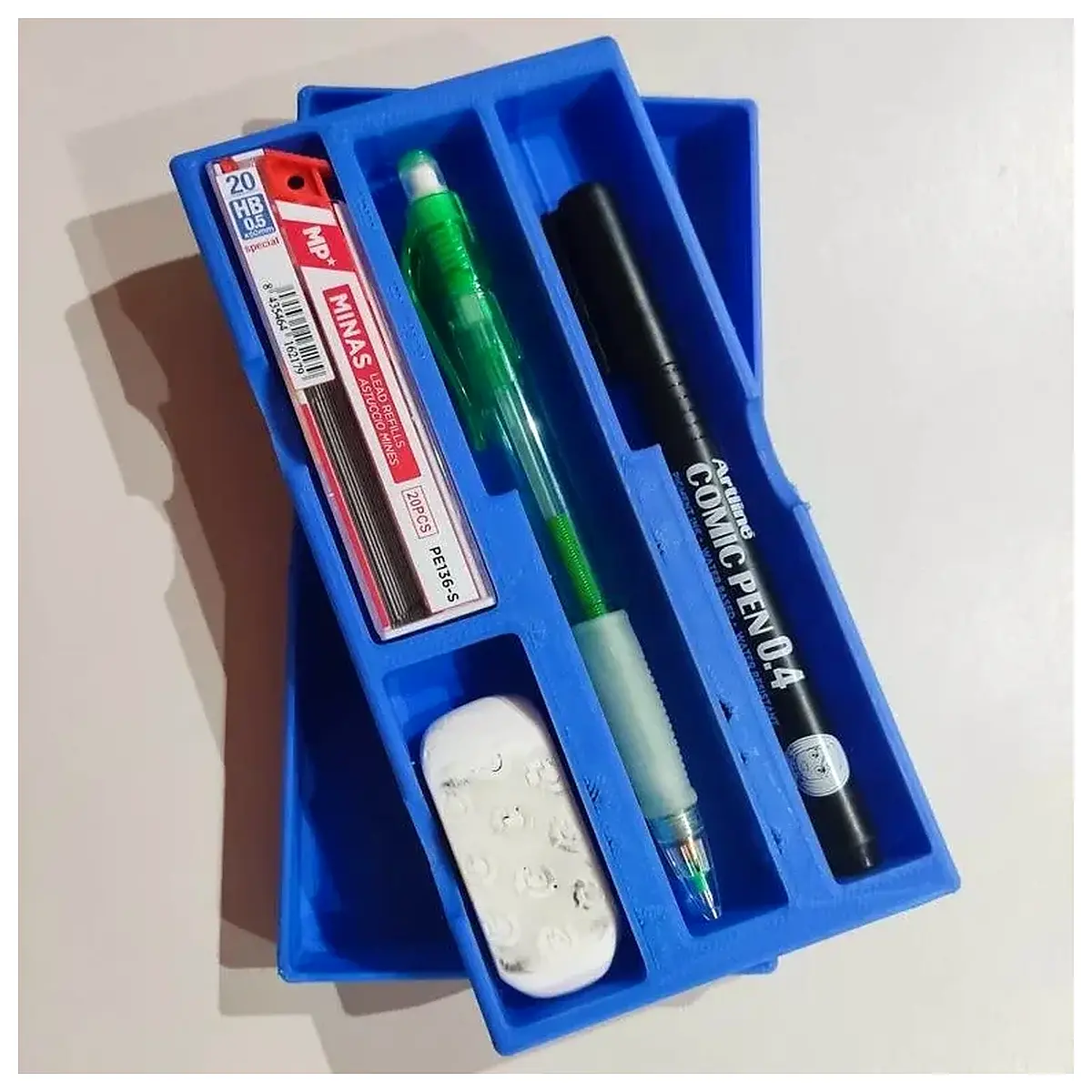 portable pencil case slim travel stationery organizer small zip pouch for school supplies