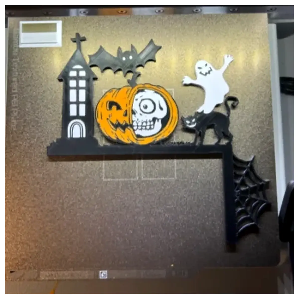 halloween skull prop spooky decor scary house party supplies
