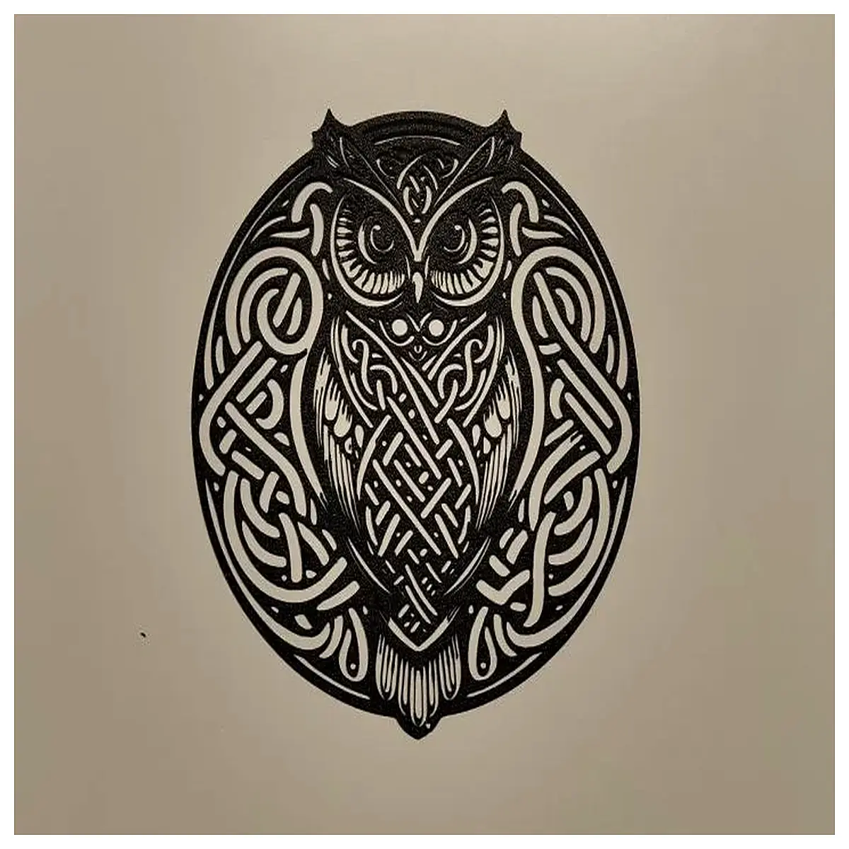 trival owl wall art canvas print modern boho home decor nursery room hanging painting animal poster