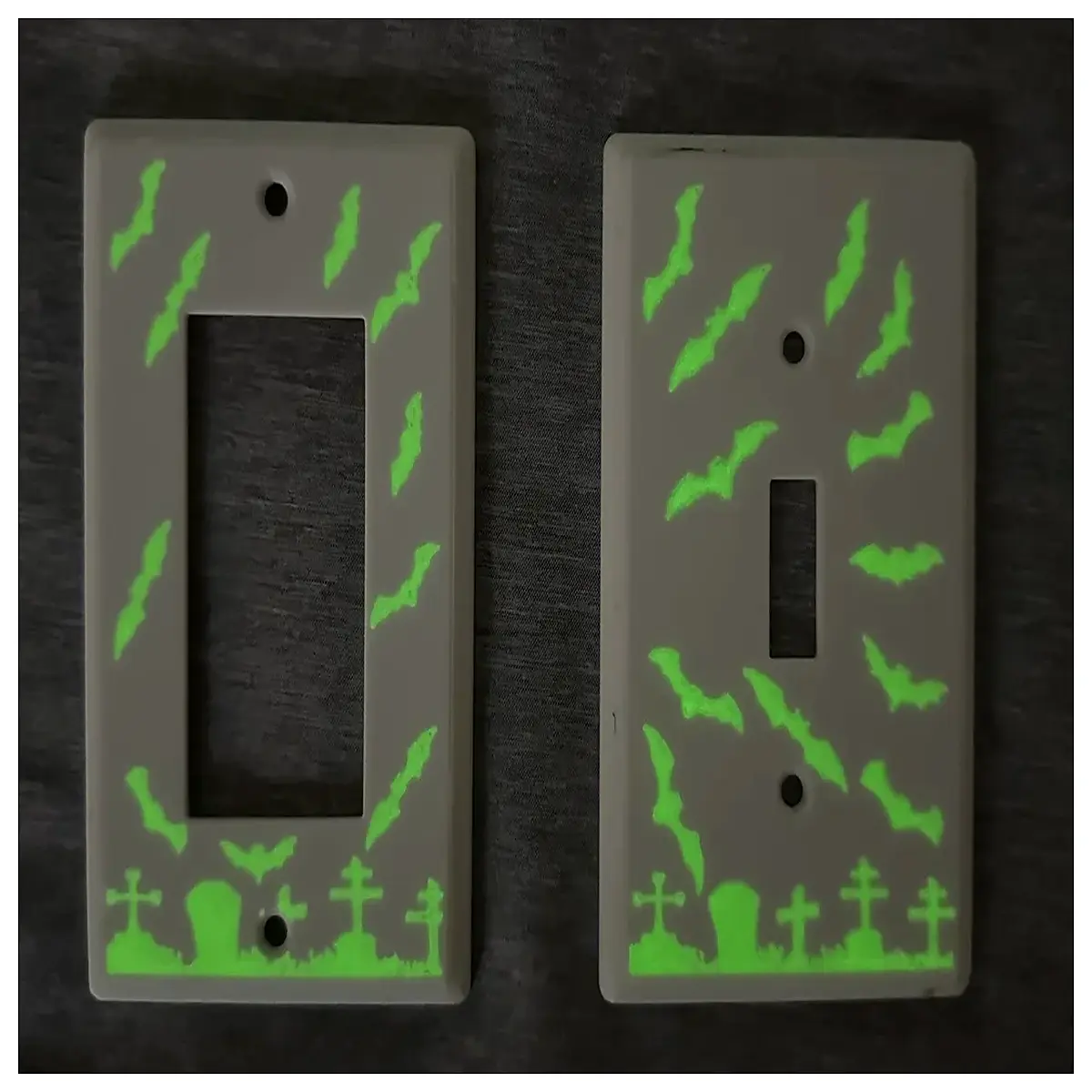 glow in the dark switch cover halloween decor nightlight for kids room