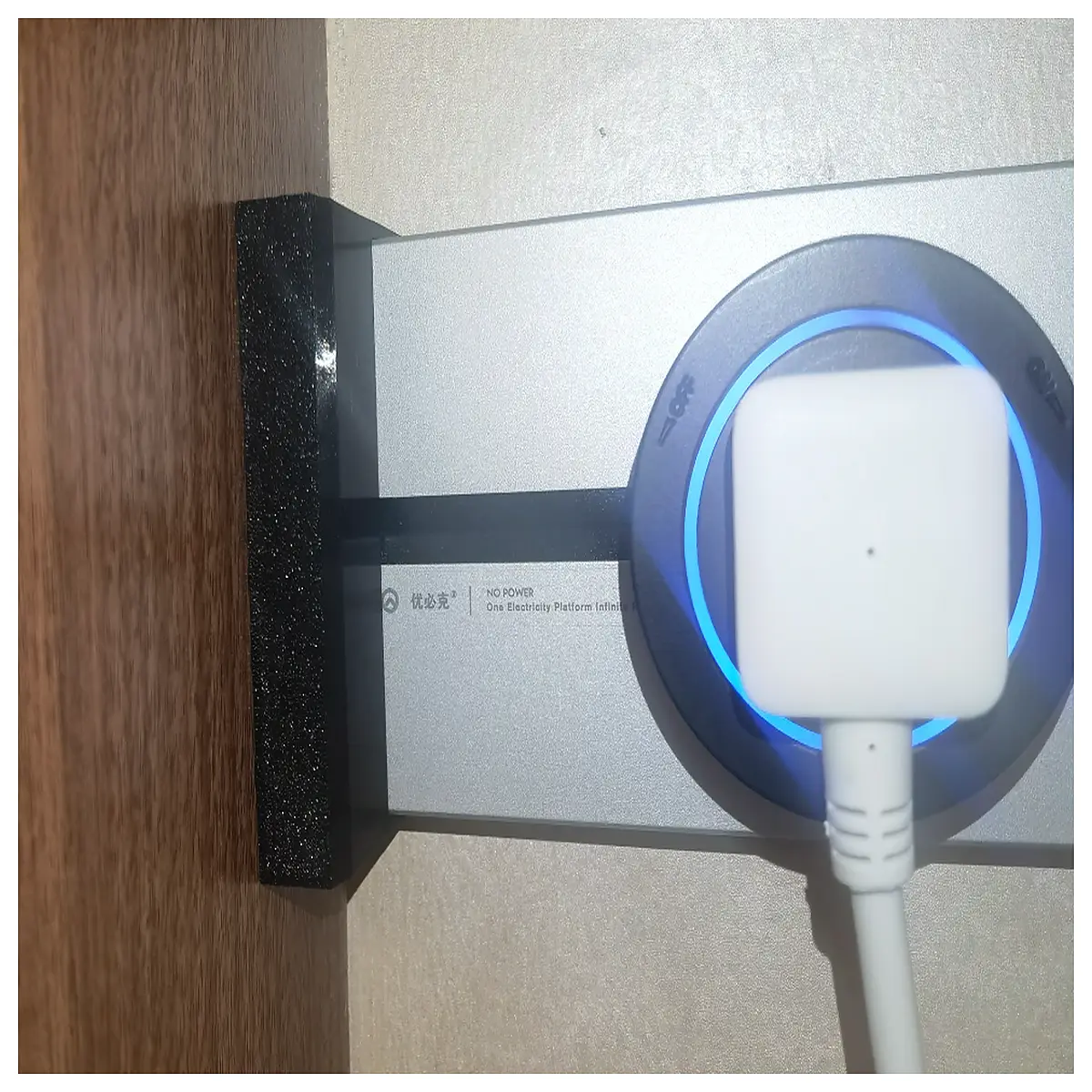 ubec power rail wall end cap cover hidden wiring protection plastic finish trim