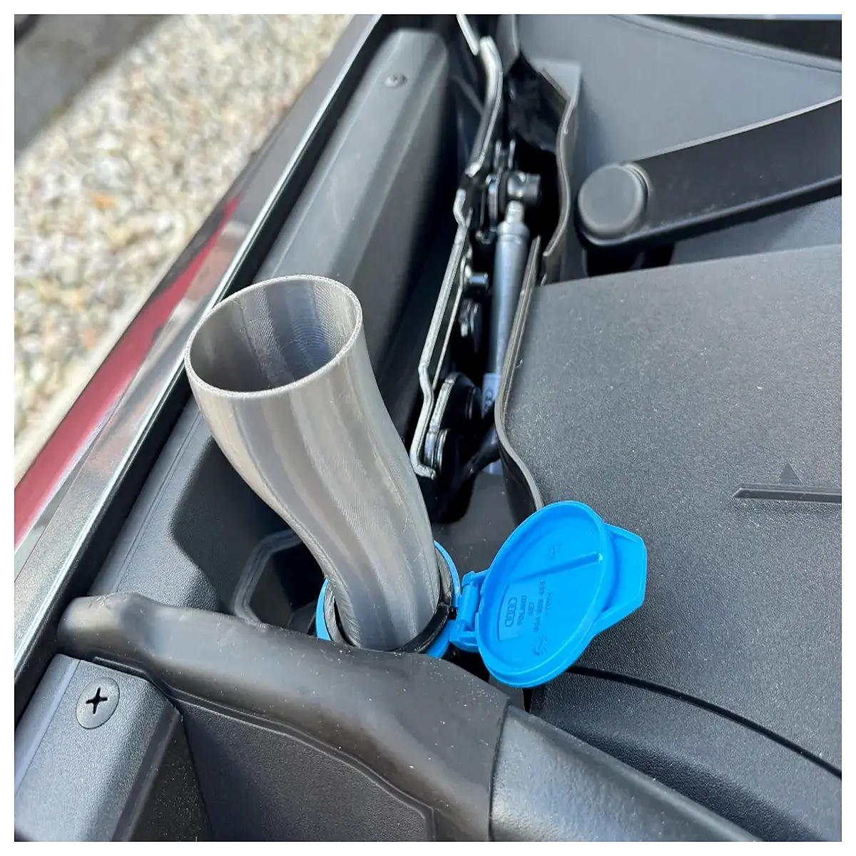 a6 windshield washer fluid funnel pour spout for a4 a8 q7 car maintenance tool