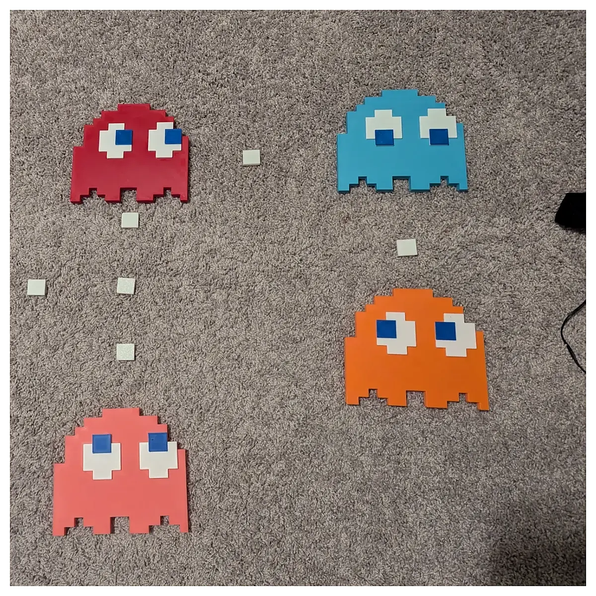 ghost plush toy retro arcade wall decor collectible figure