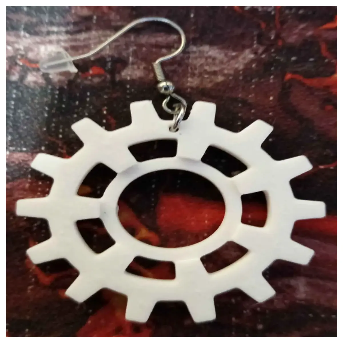 steampunk gear earrings for women industrial gothic punk jewelry drop dangle