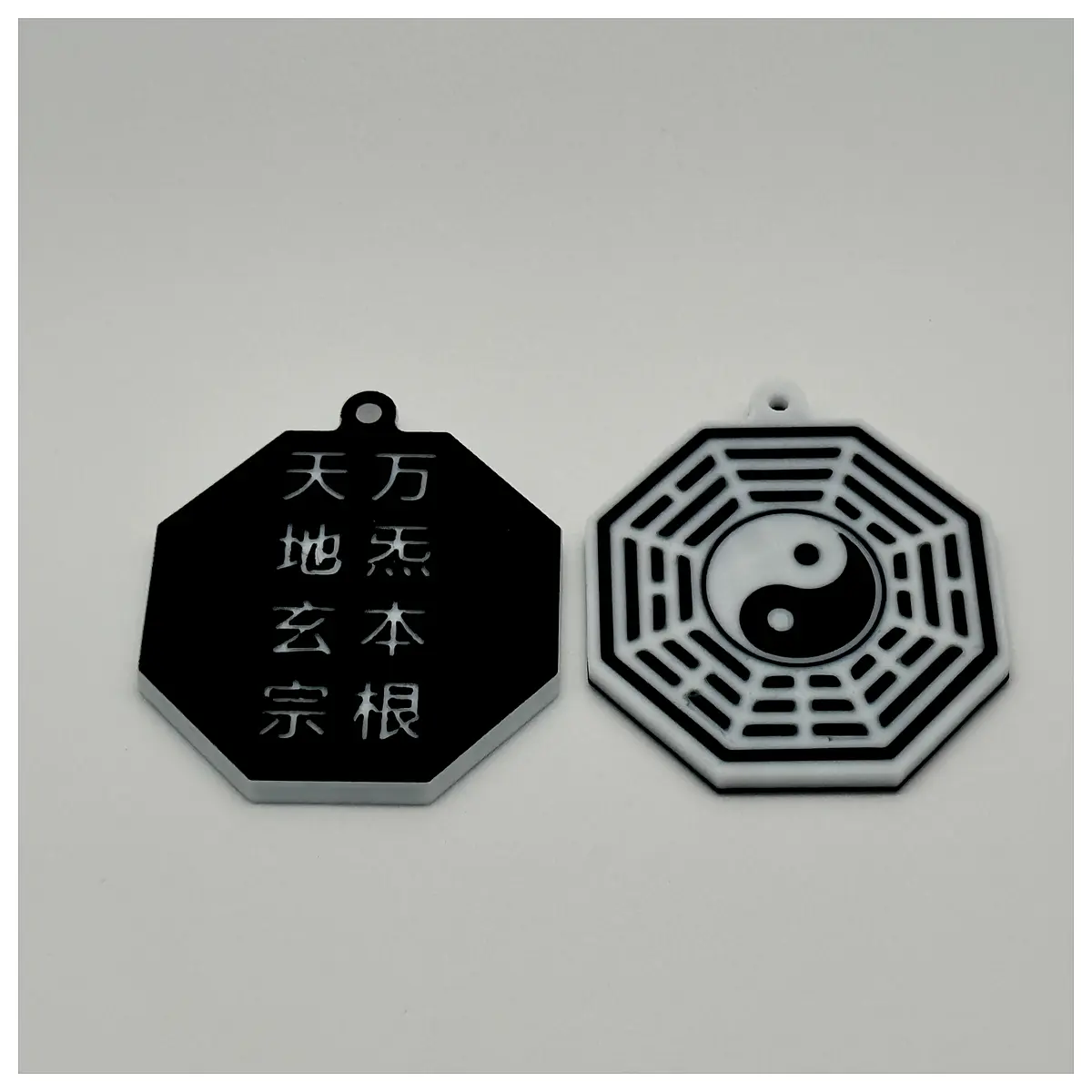 bagua mirror pendant feng shui protection charm home decor talisman