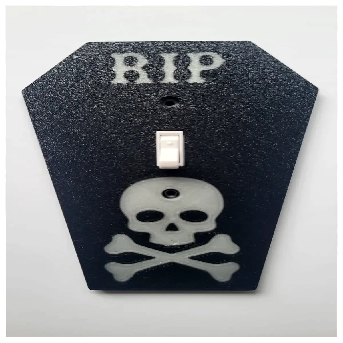 horror skull switch plate cover spooky gothic wall decor scary halloween home accessories