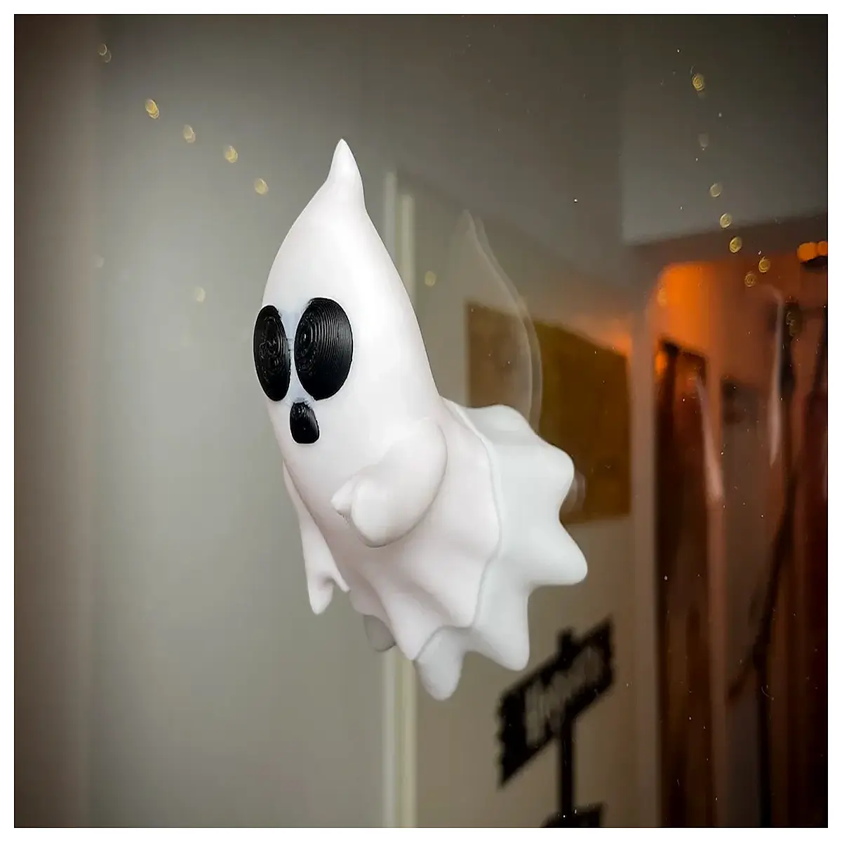 cute ghost window cling halloween decoration spooky floating spirit for home party decor
