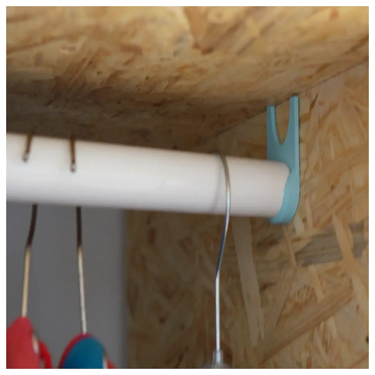 closet rod organizer hanger hooks for clothes storage wardrobe shelf dividers space saving hanging rack system