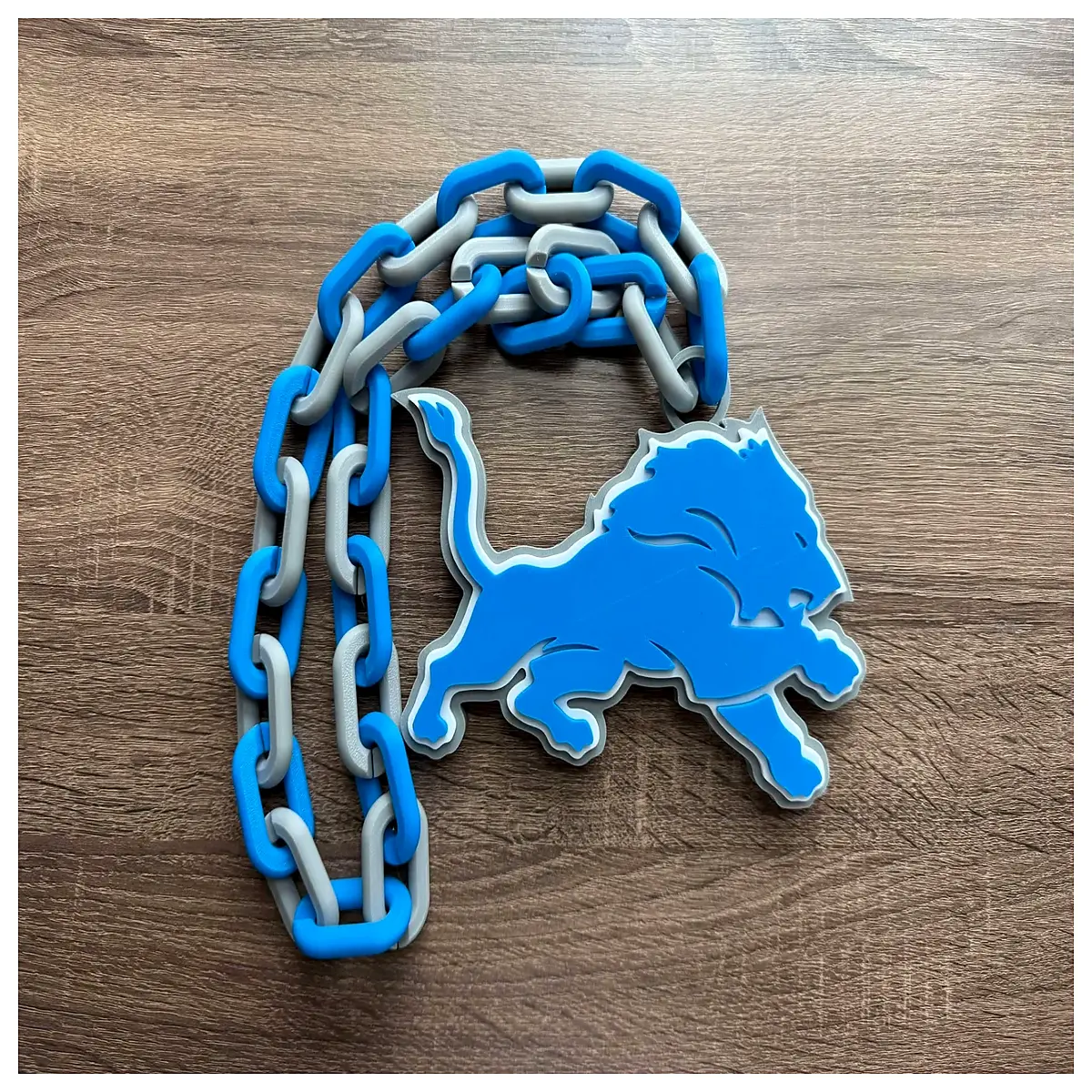 detroit lions oversized chain necklace large team pendant men s sports jewelry gift