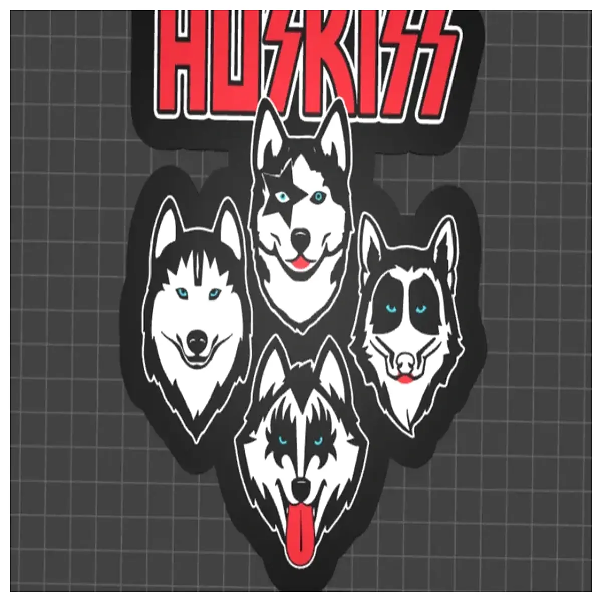husky face wall art canvas print modern living room decor pet lover gifts