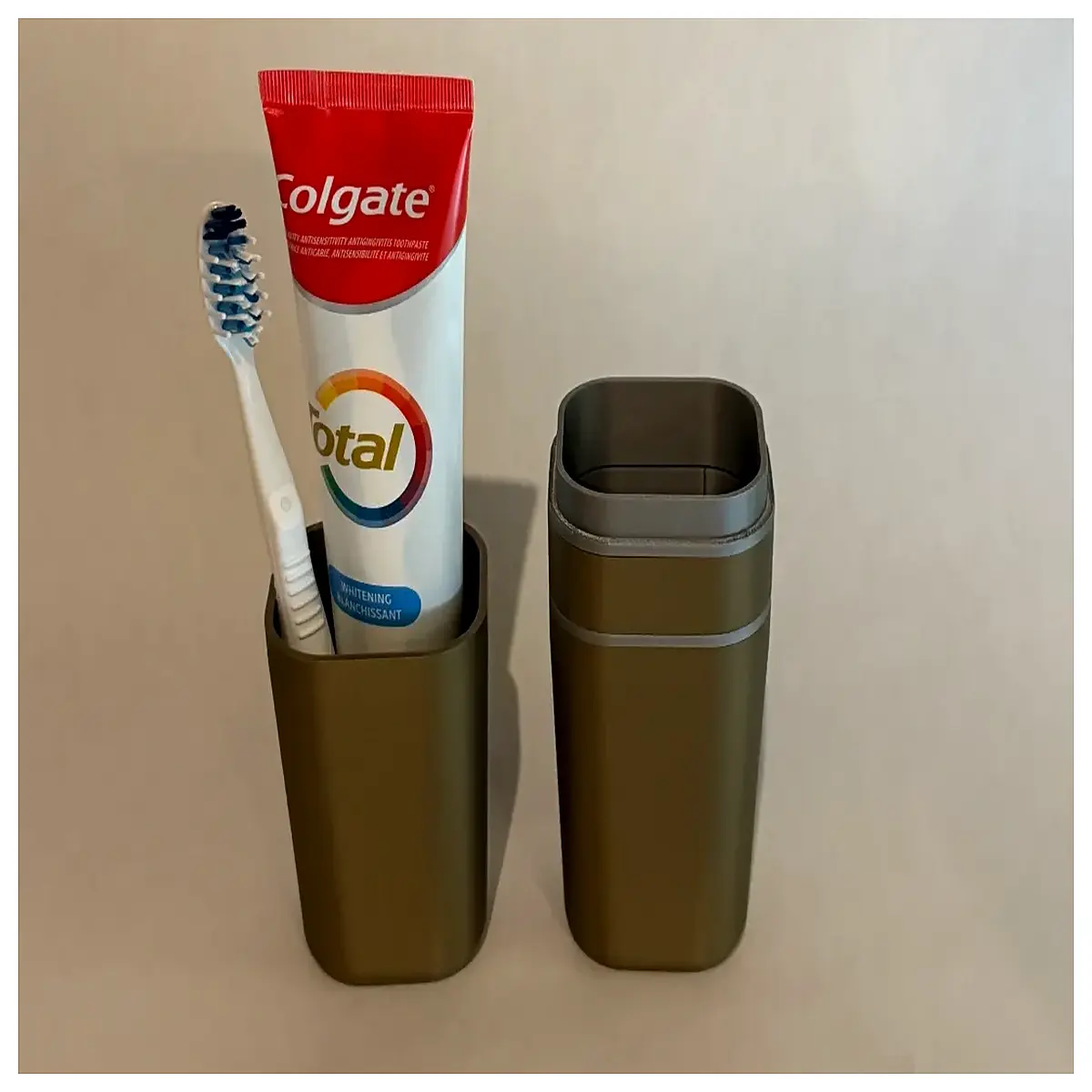 travel toothbrush holder with hygienic case for bathroom vanity travel accessories