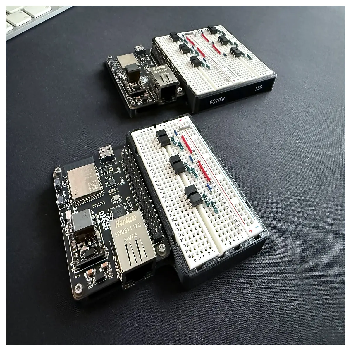 lilygo t eth elite case breadboard housing enclosure for esp32 ethernet development board protection