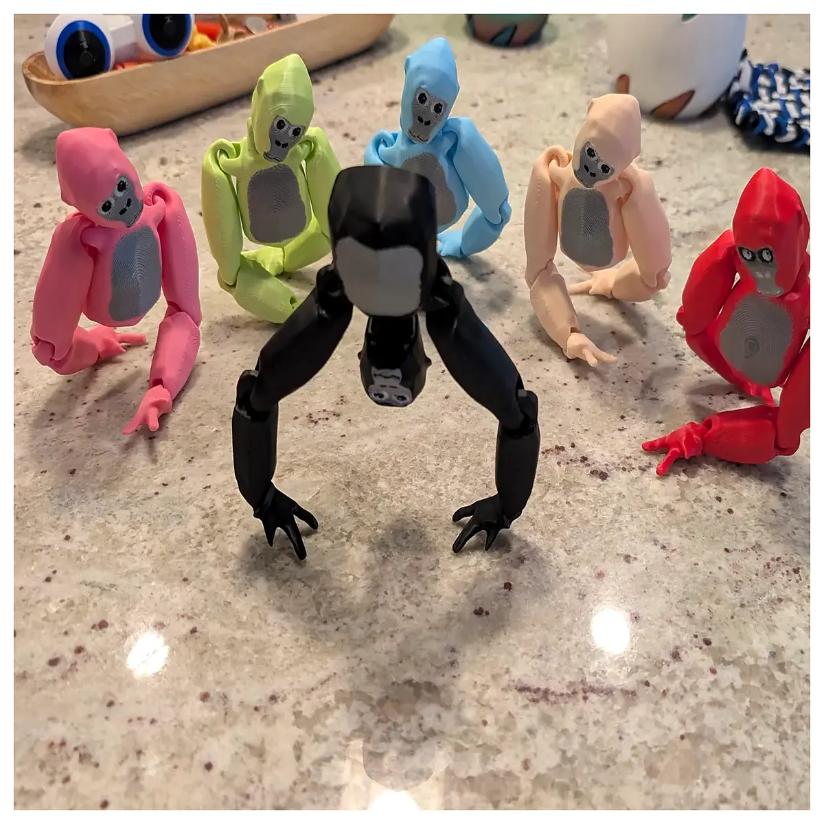 gorilla tag articulated action figure multicolor collectible vr cosplay prop toy for kids