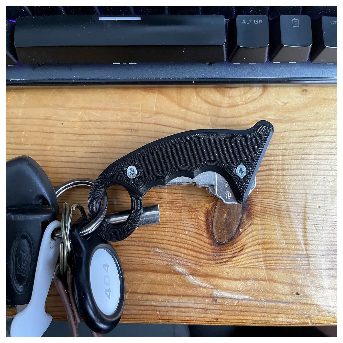 karambit keychain tactical edc gear metal self defense mini ring for men