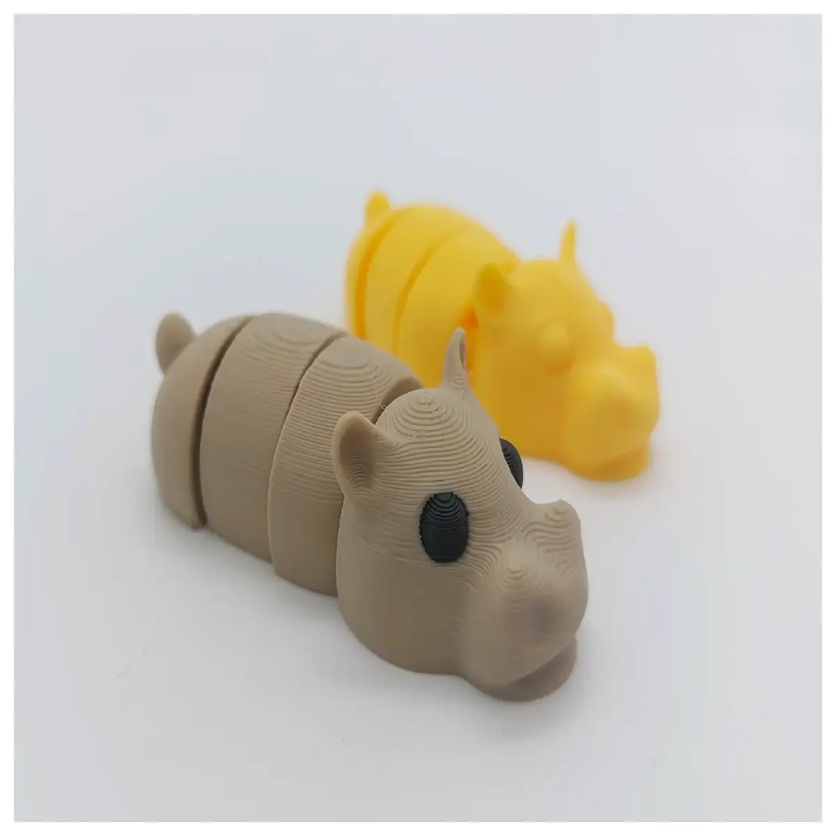 cute flexible hippo plush toy stress relief squeeze animal for kids