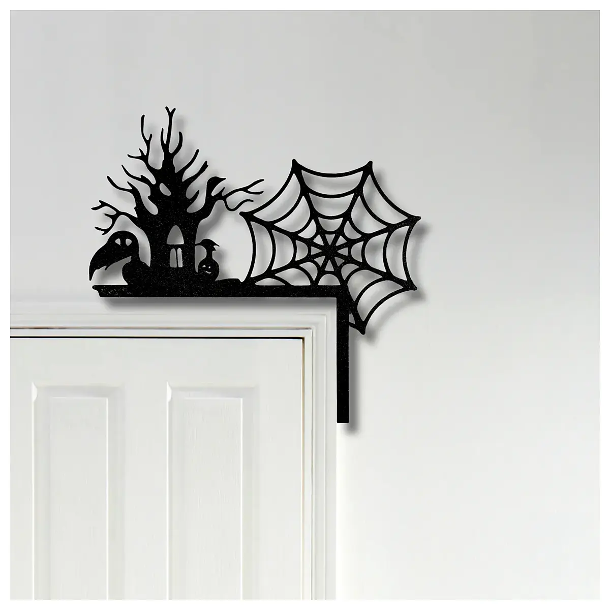 halloween door corner trim spooky ghost wall decal for front porch party decor