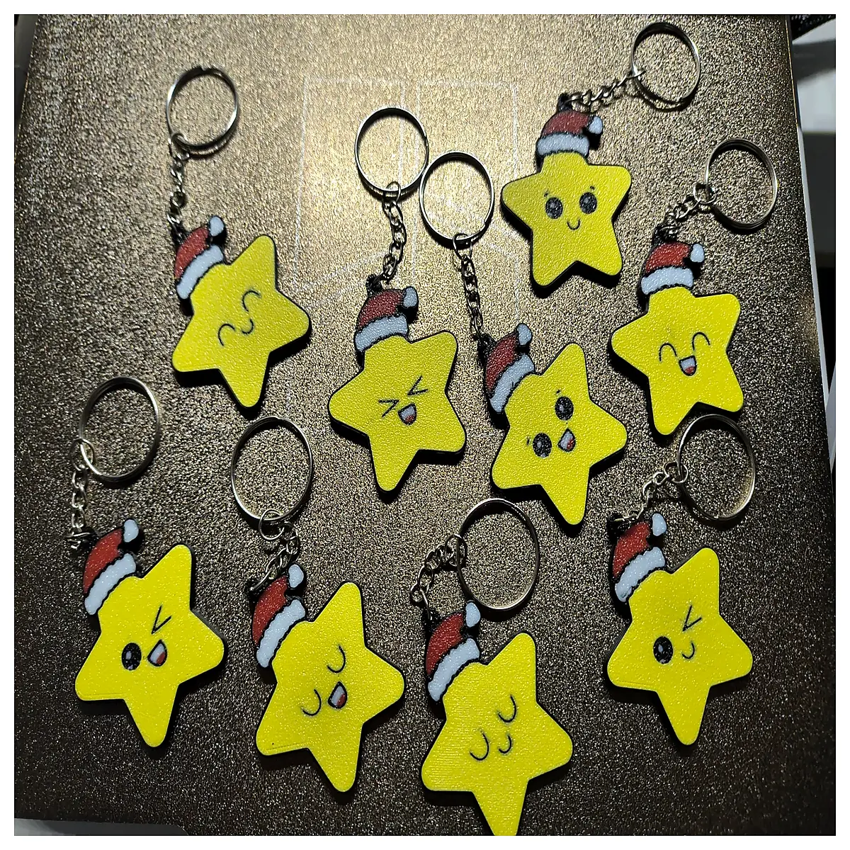 christmas keychain friends holiday decor