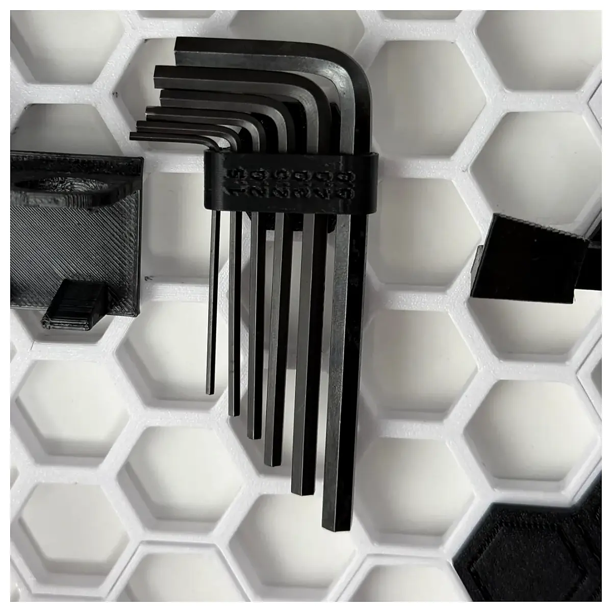hex key organizer rack magnetic holder for allen wrench set storage case tool box accessories