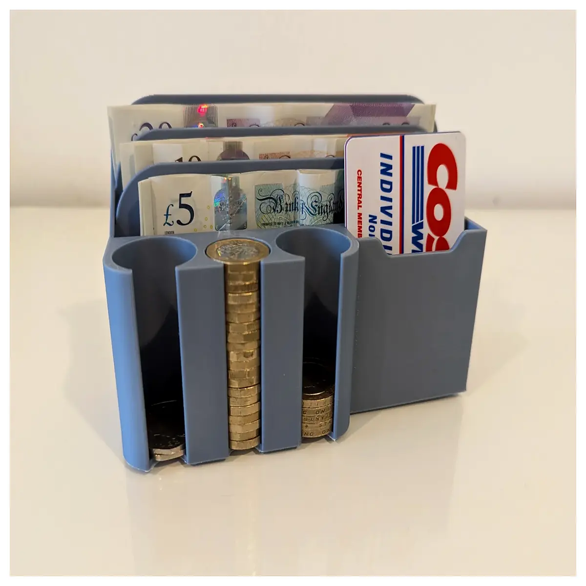 compact travel wallet for coins bills cards rfid blocking slim money organizer