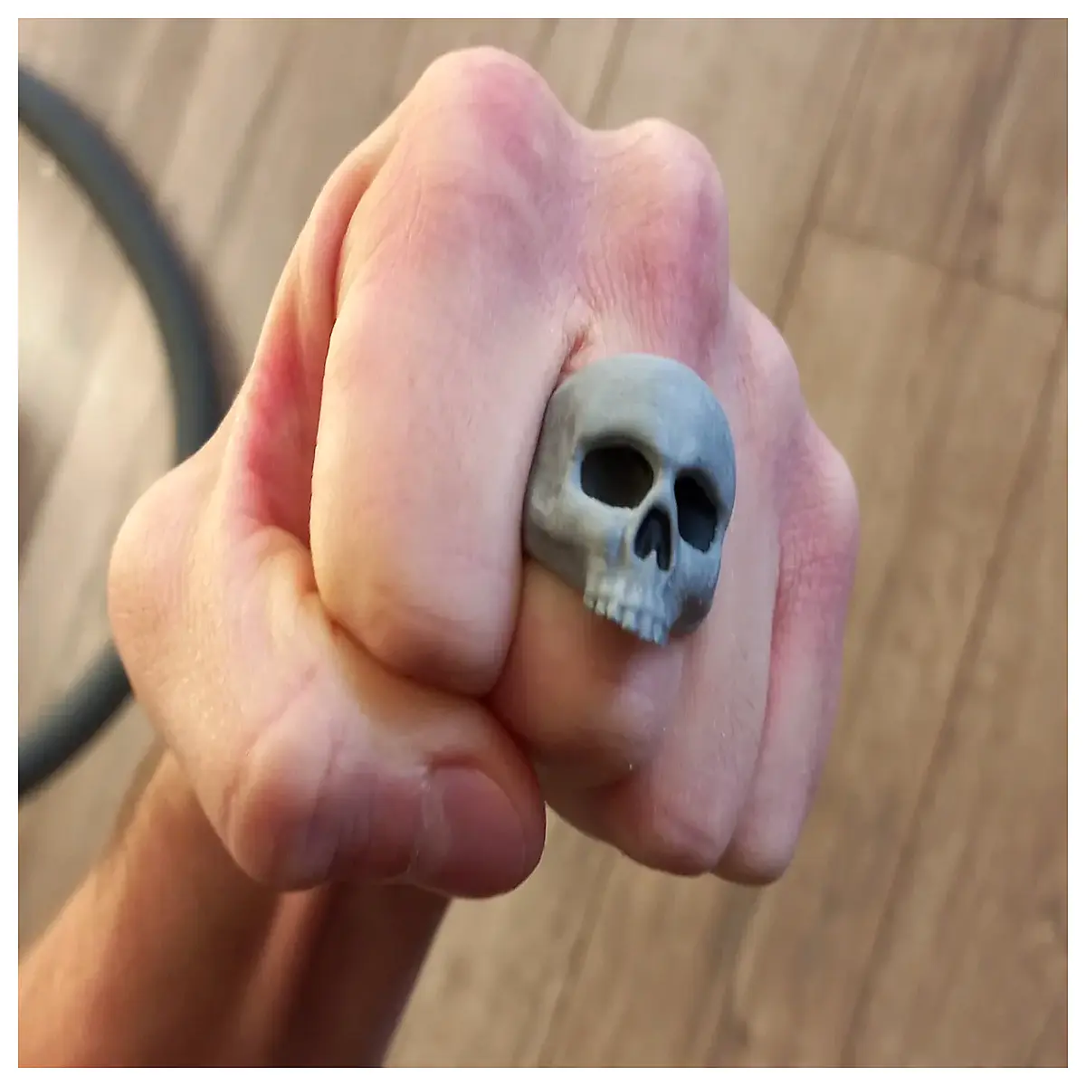 men s skull ring stainless steel gothic biker jewelry punk rock death head band