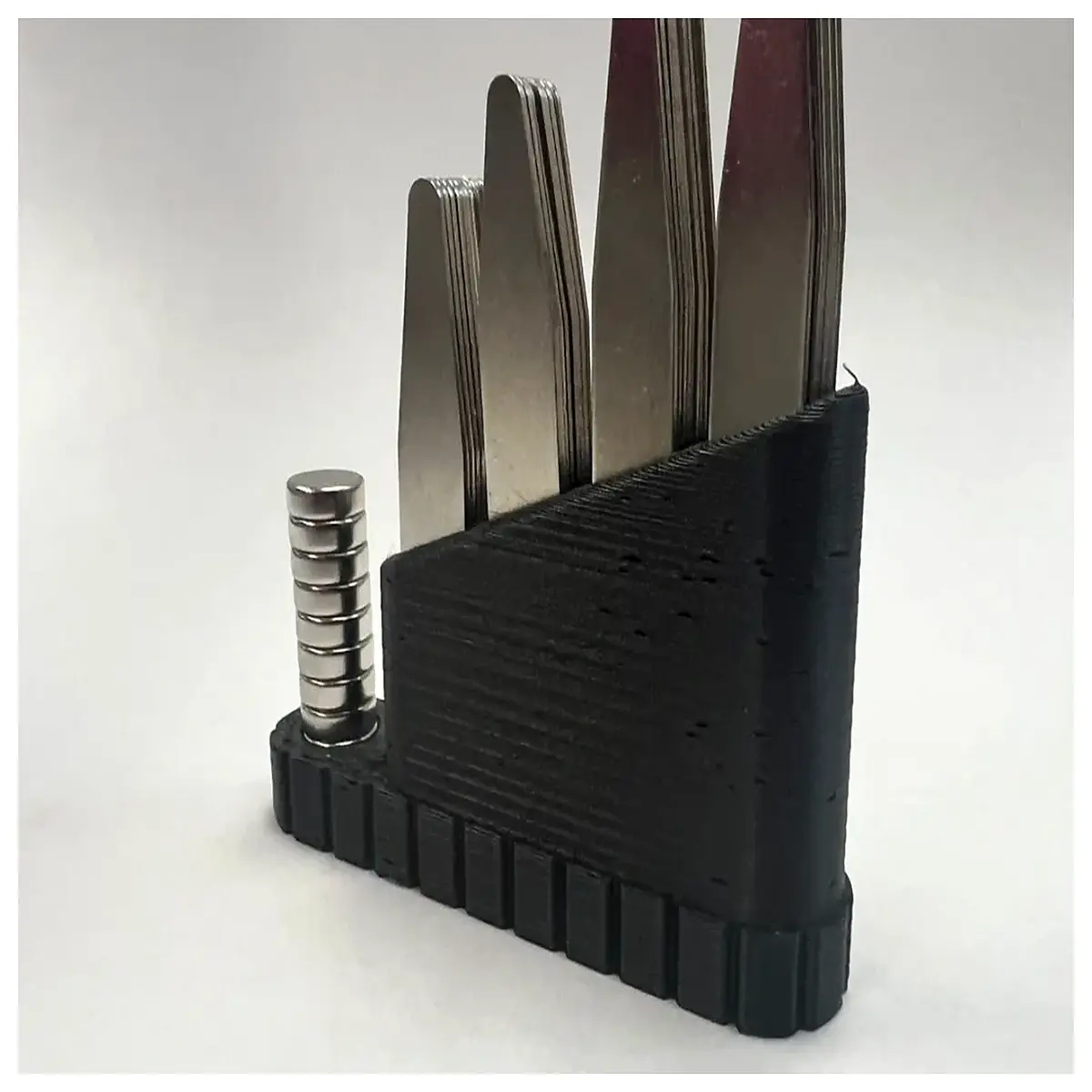 wooden tie clip holder organizer for men desk accessories gift box