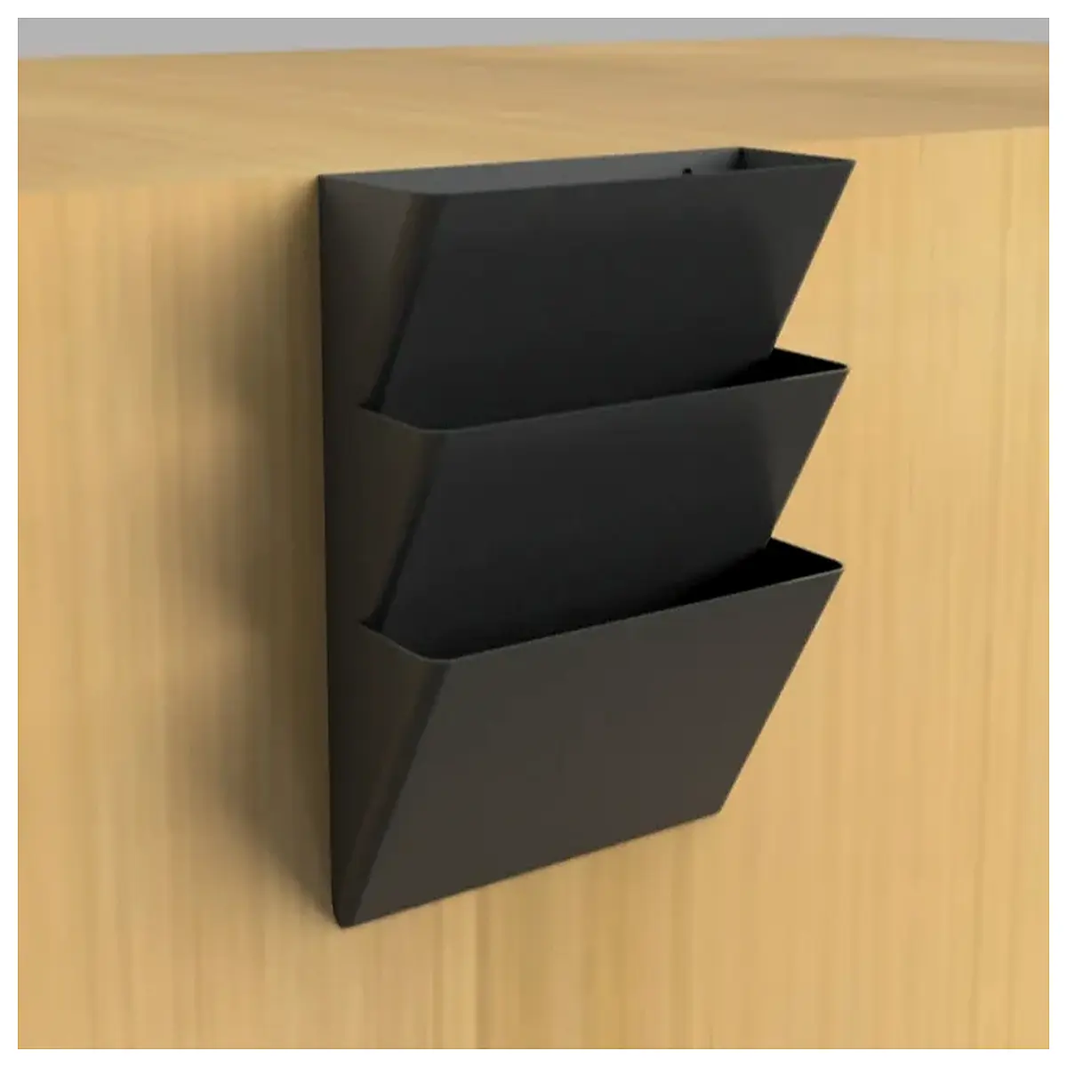 over door hanging file organizer 3 tier document storage for office home school supplies paper clip holder rack