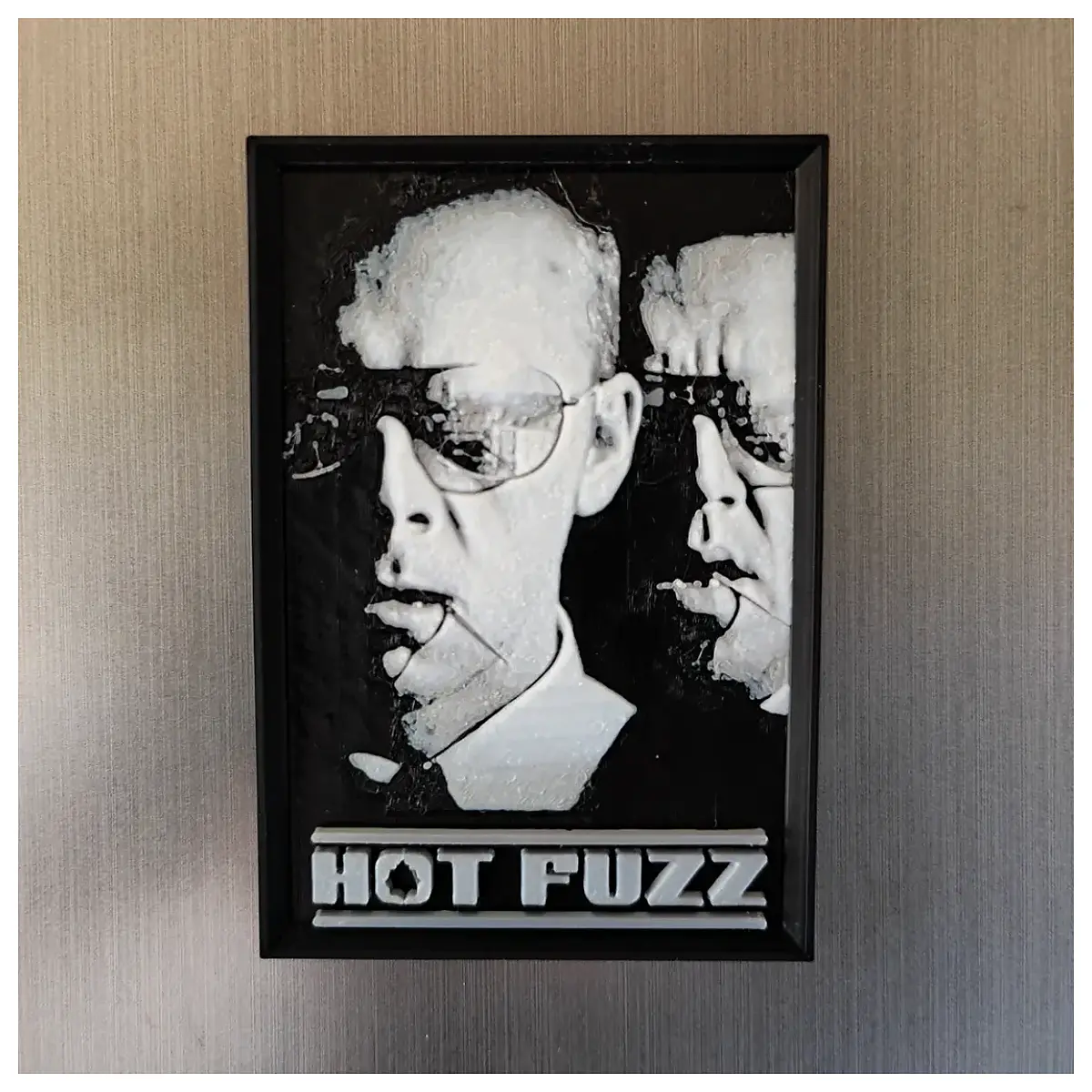hot fuzz movie poster fridge magnet funny cop comedy fans