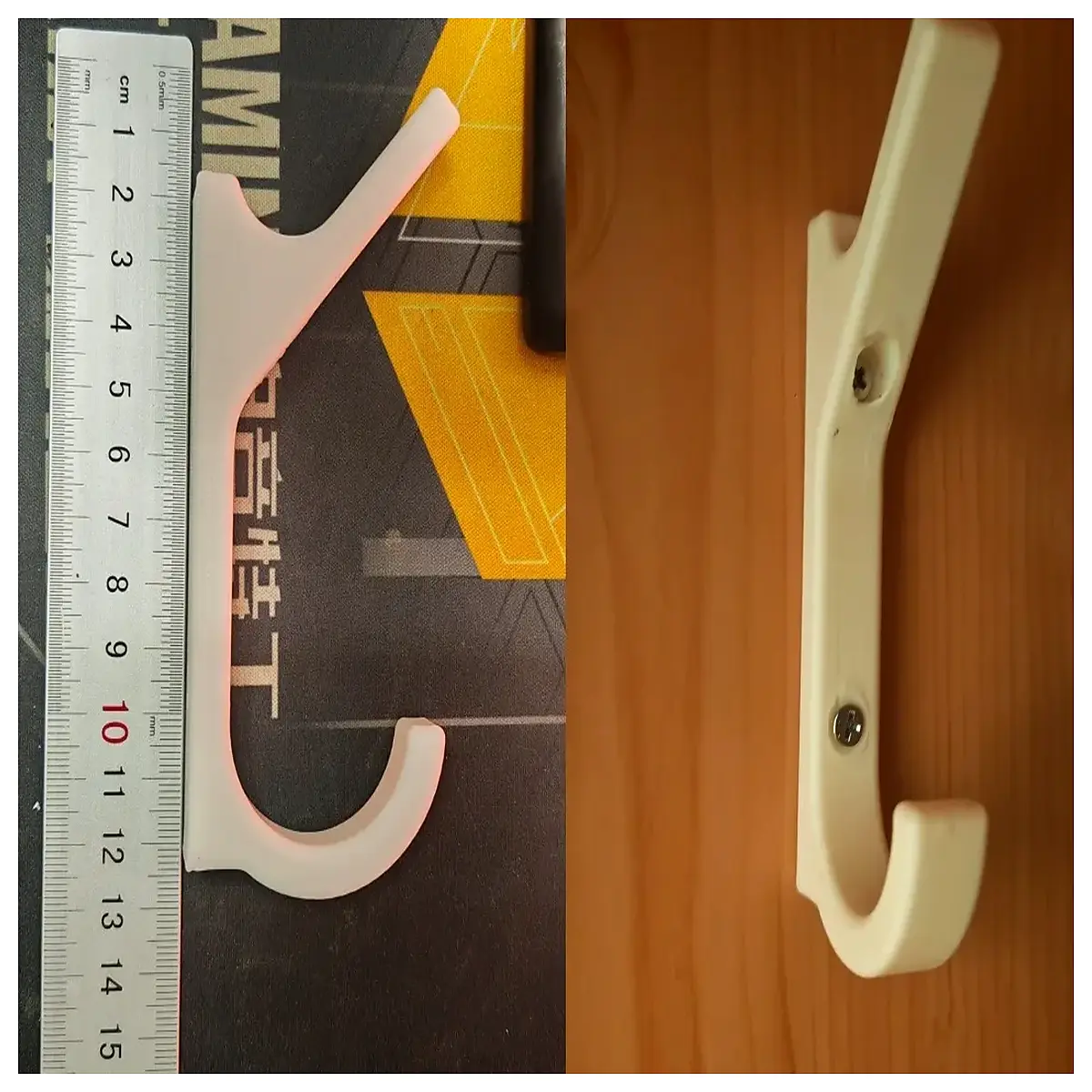 duty double hook wall mount hanger for coats jackets bags