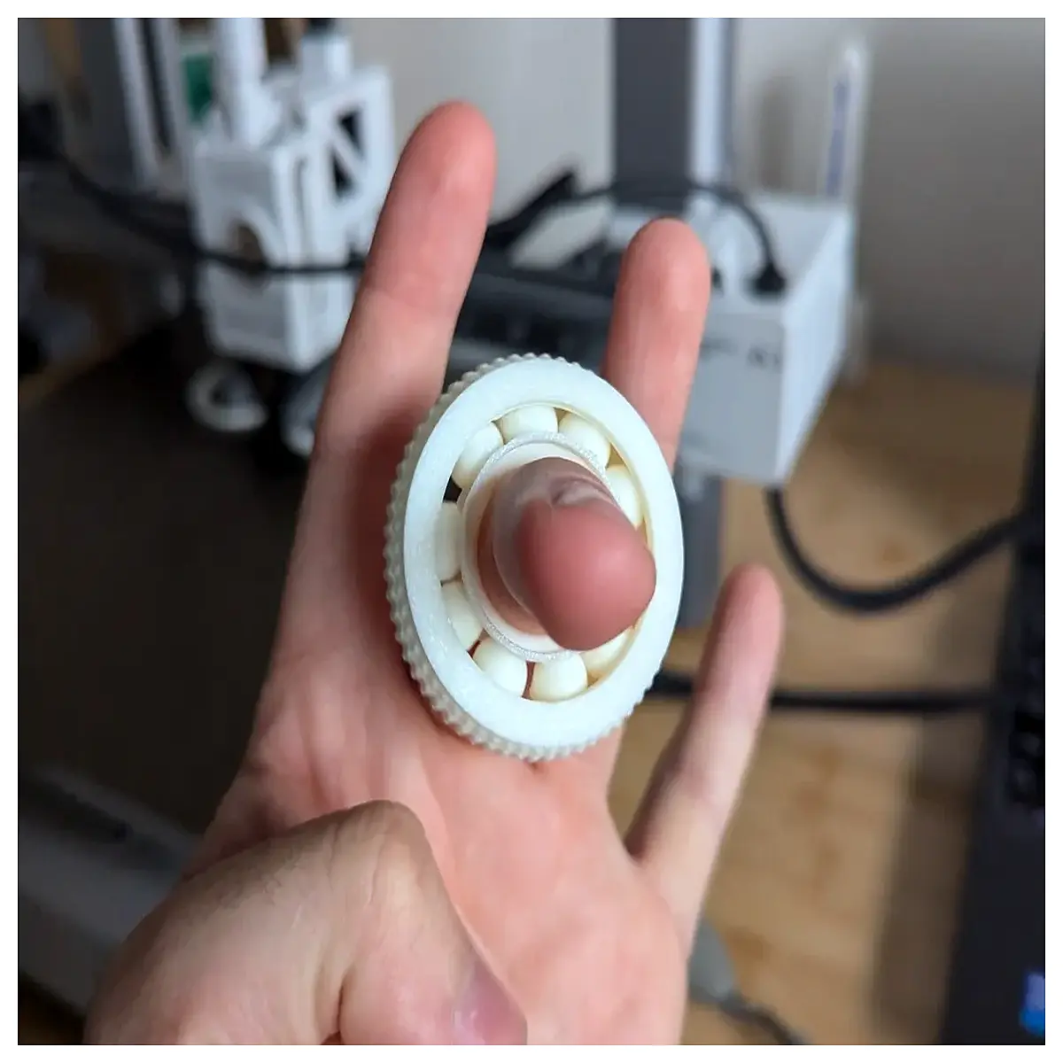 smooth petg fidget ring bearing anti stress anxiety relief toy for adults