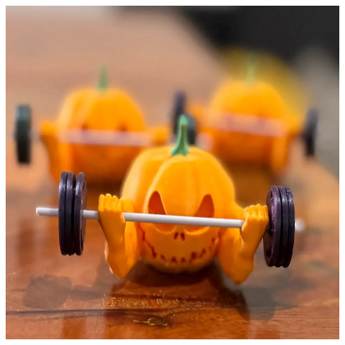 halloween barbell weight lifting prop gym decoration spooky fitness gear