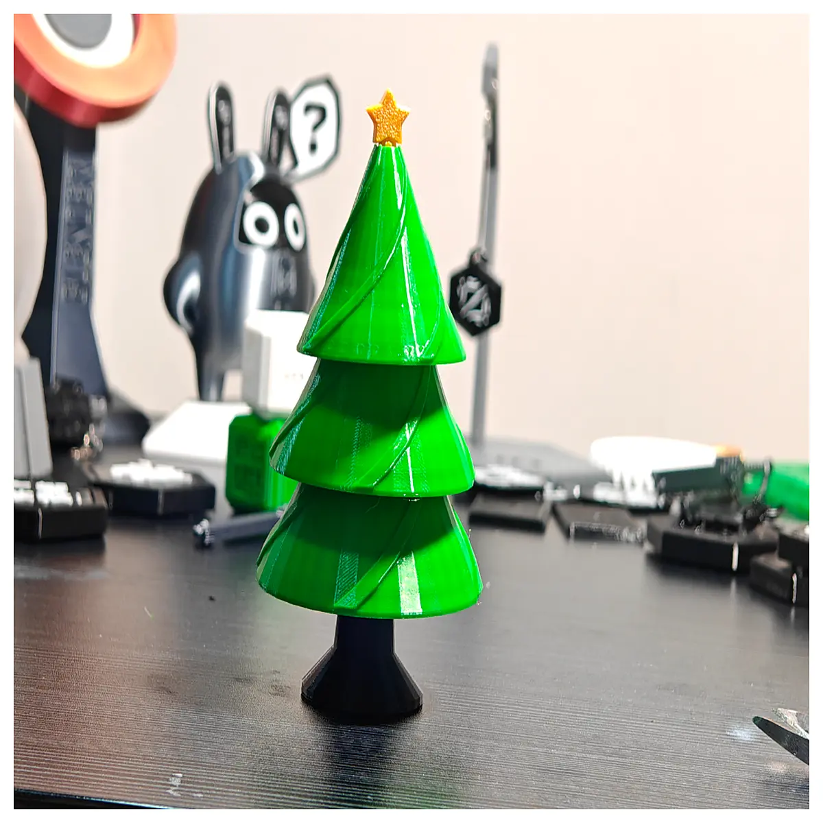 wooden stacking ring tree christmas decoration holiday party game toy for kids adults